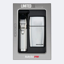 BaBylissPRO LimitedFX Silver Trimmer & Double-Foil Shaver Value Set (FXDUOFS2TS)