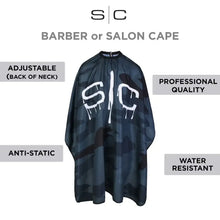 StyleCraft Professional Barber & Stylist Cape - Black Camo (SC324B)