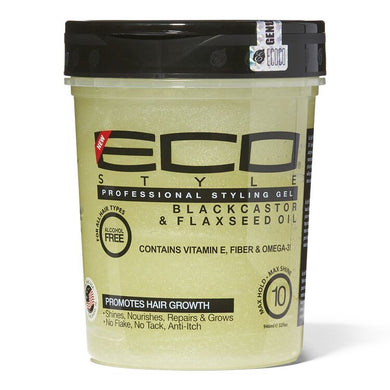 Eco Styling Gel Swart kaster- en vlasaadolie